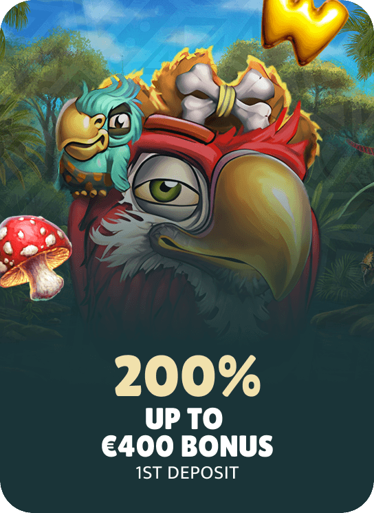 1:a insättning – 200 % bonus upp till €400